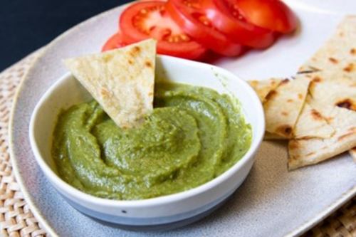 warm southern bean spread served with flatbread