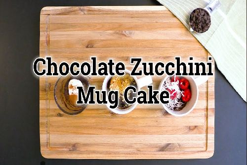 chocolate zucchini mug cake video thumbnail