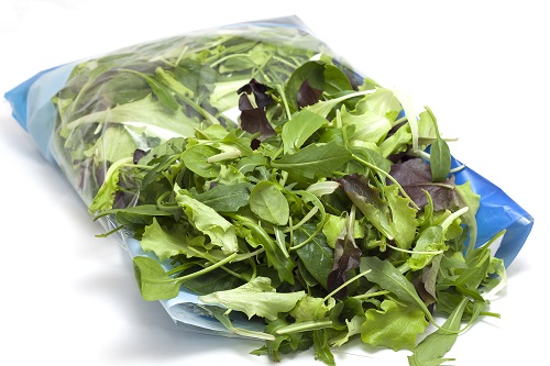 various seasonal salad packed and ready in bag