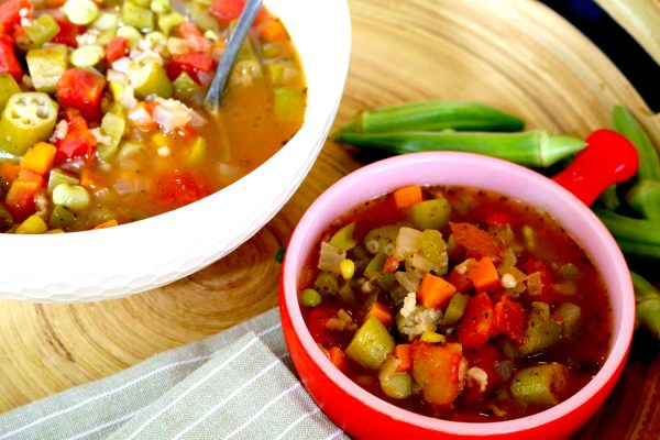 Vegetable Gumbo Soup with Brown Rice