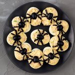 deviled egg with spiders