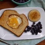 toast with an egg in the middle