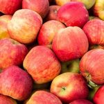 close up photo of a pile of red apples